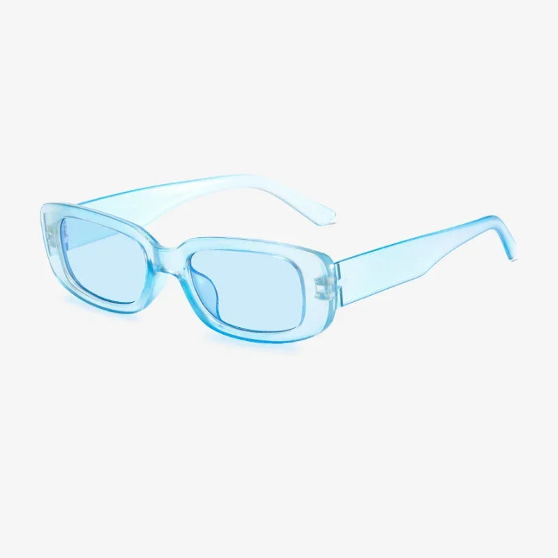 Lunettes de soleil transparentes bleu