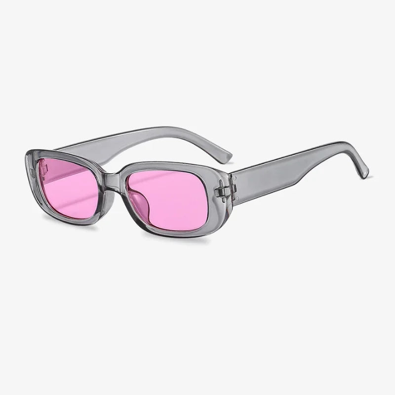 Lunettes de soleil transparentes gris - rose