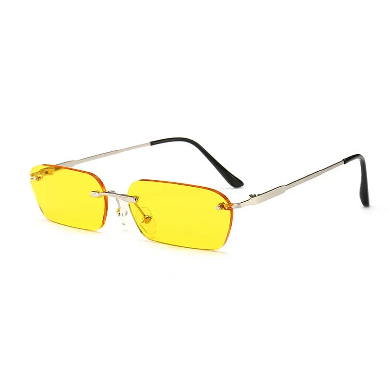Lunettes de soleil transparentes jaune