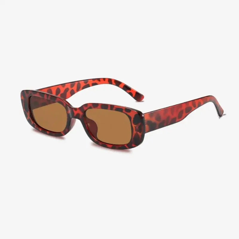 Lunettes de soleil transparentes léopard