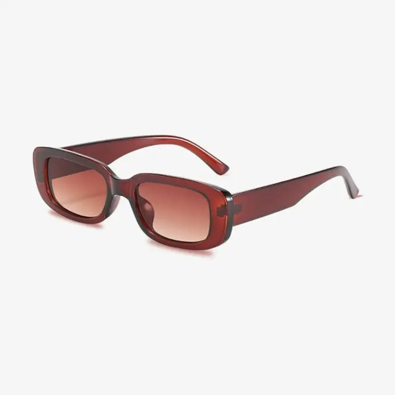 Lunettes de soleil transparentes marron