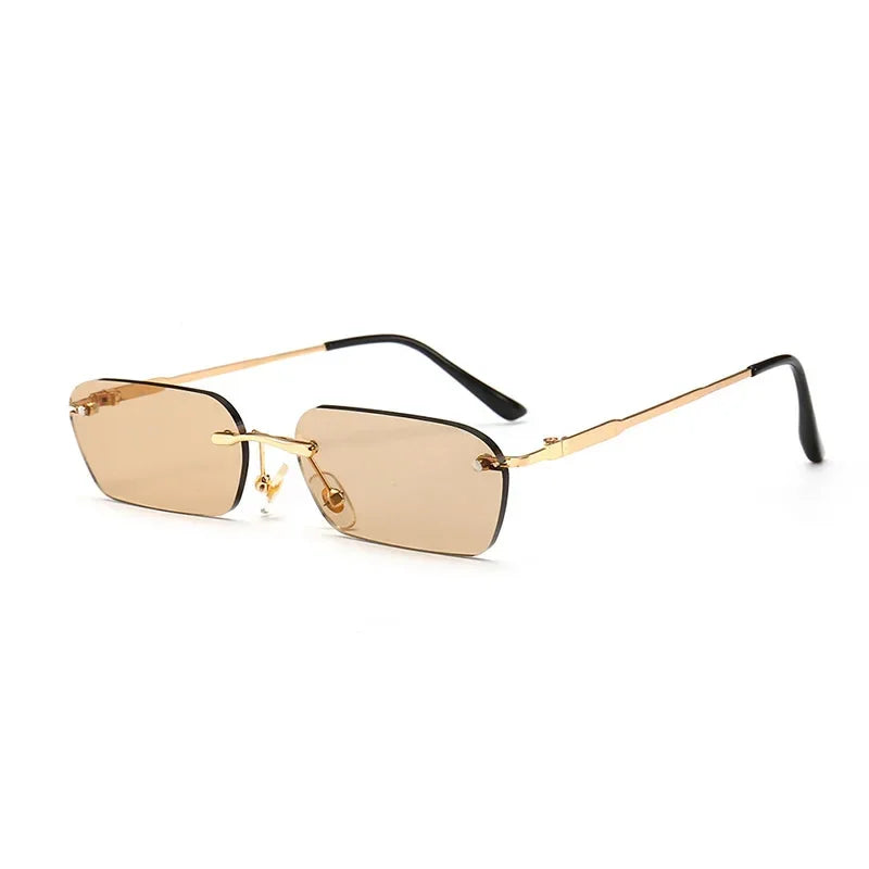 Lunettes de soleil transparentes marron
