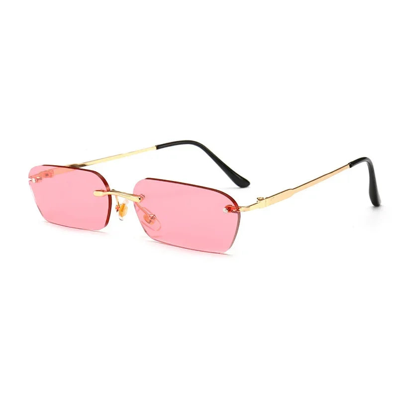Lunettes de soleil transparentes rose
