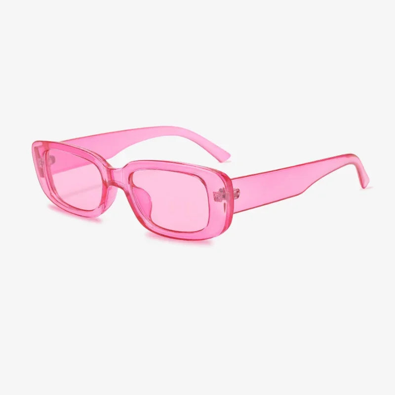 Lunettes de soleil transparentes rose