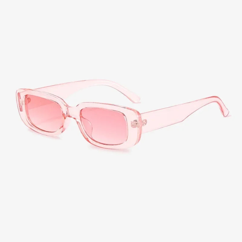 Lunettes de soleil transparentes rose clair