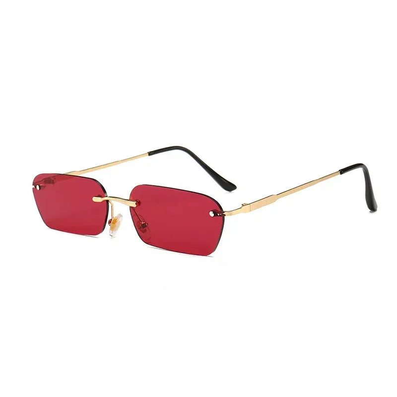 Lunettes de soleil transparentes rouge