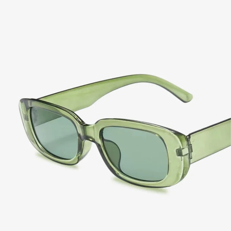 Lunettes de soleil transparentes vert transparent