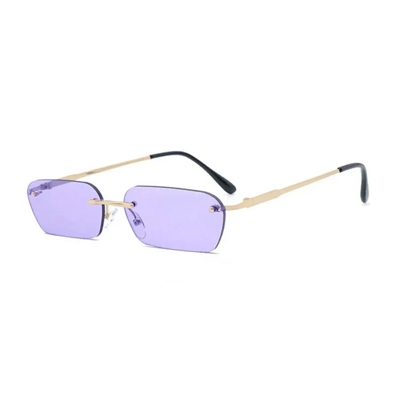 Lunettes de soleil transparentes violet
