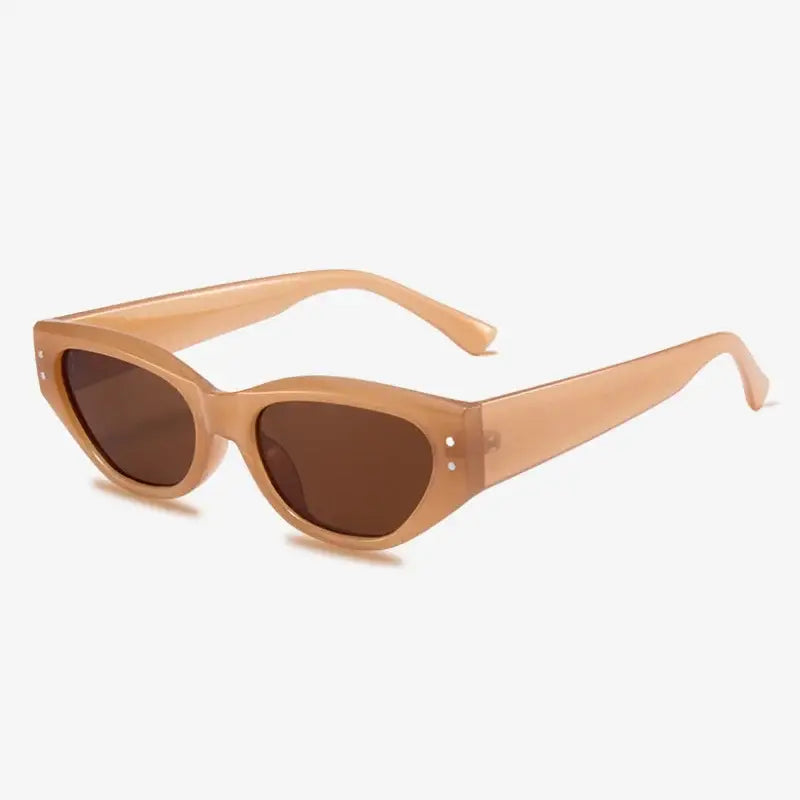 Lunette de soleil vintage beige