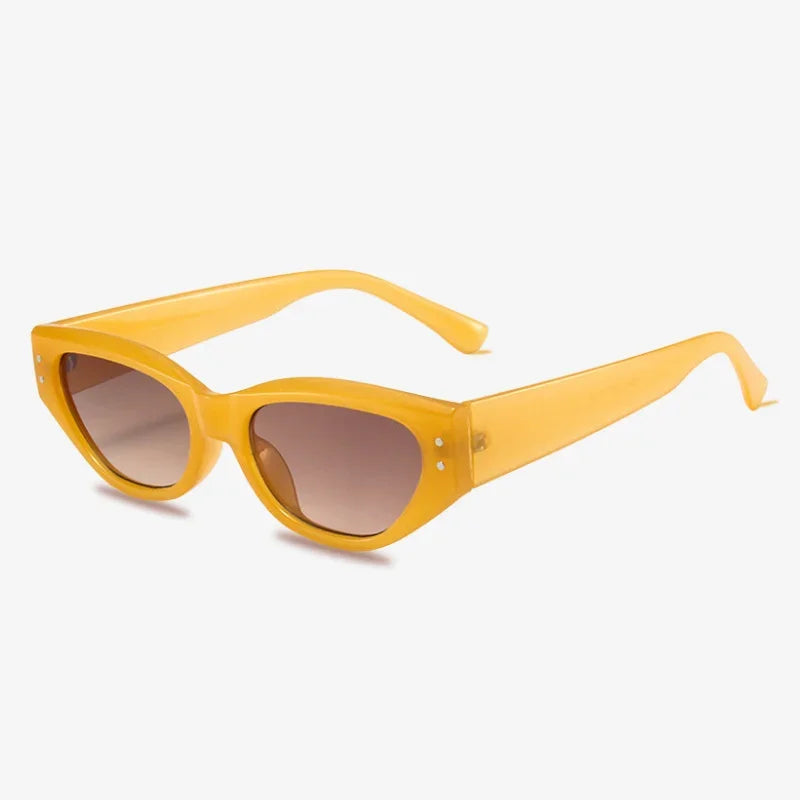 Lunettes de soleil vintage jaune