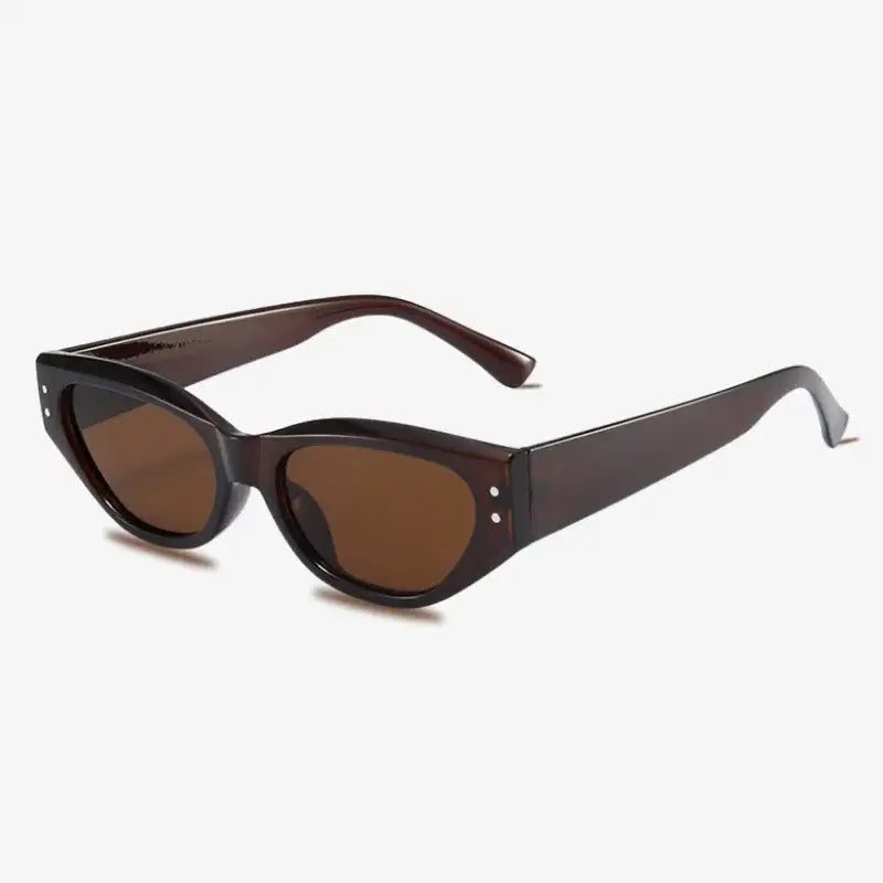 Lunette de soleil vintage marron foncé