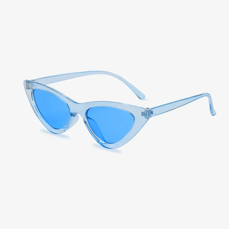 Lunettes papillon bleu ciel