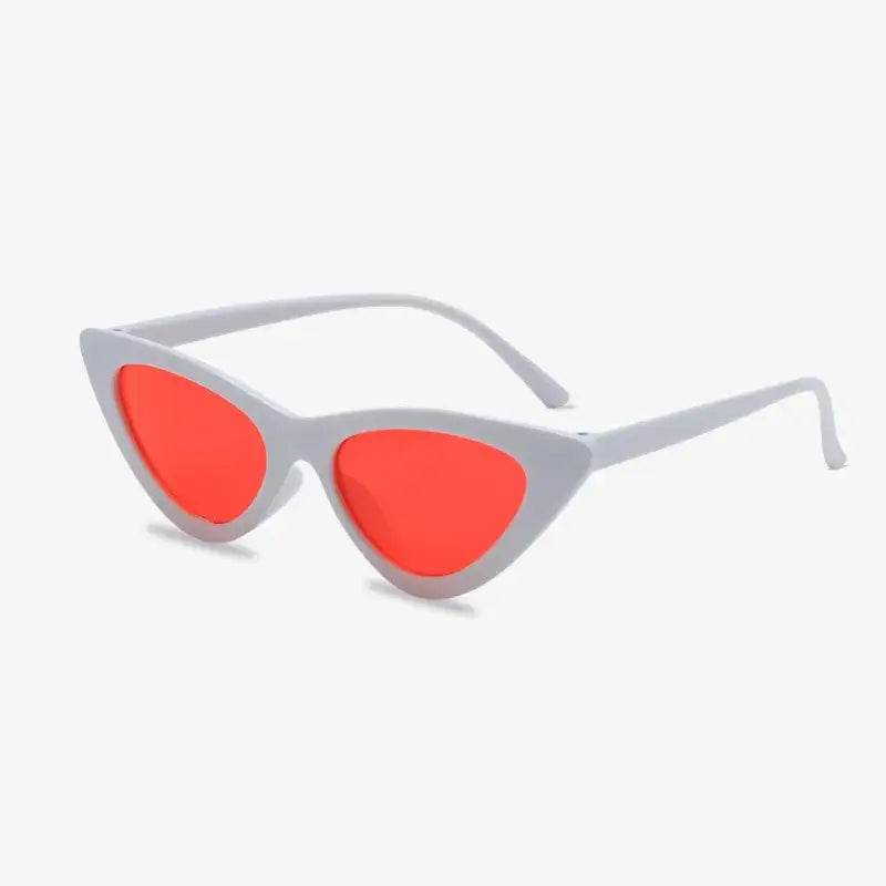 Lunette de soleil papillon couleur gris et rouge