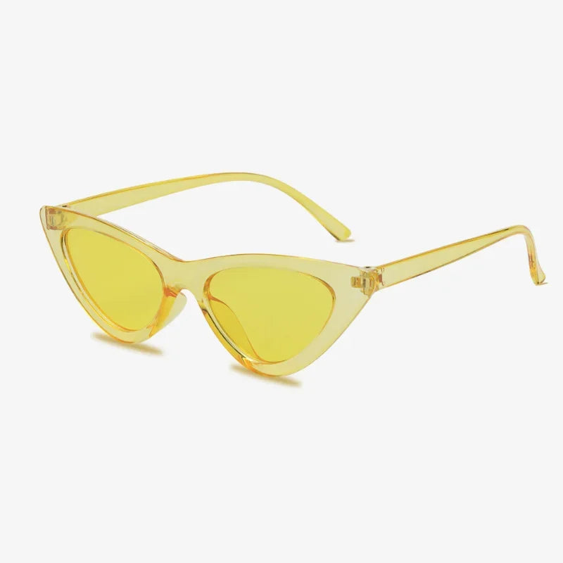 Lunettes papillon jaune