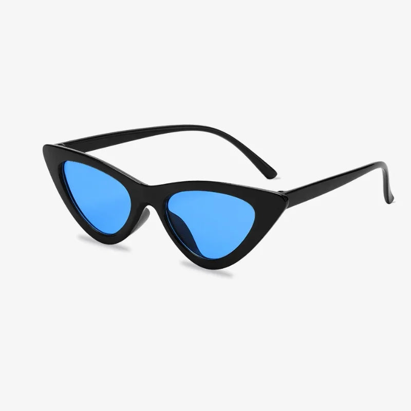 Lunettes papillon noir - bleu