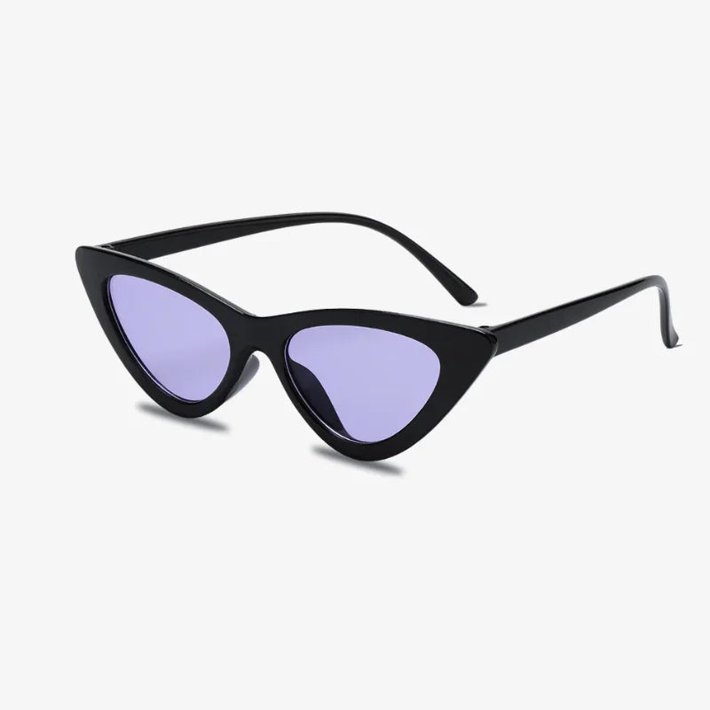 Lunettes papillon noir - mauve
