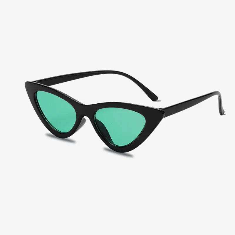 Lunettes papillon noir - vert