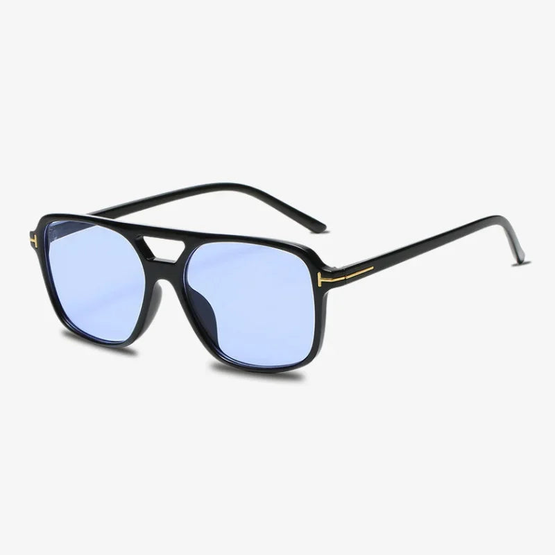 Lunettes rétro bleu ciel