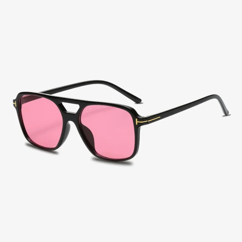 Lunettes rétro rose