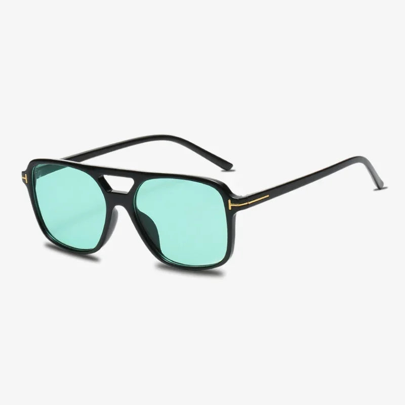 Lunettes rétro turquoise