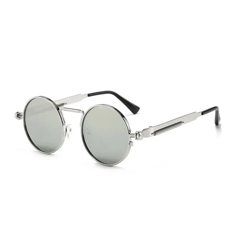 Lunettes ronde de soleil gris