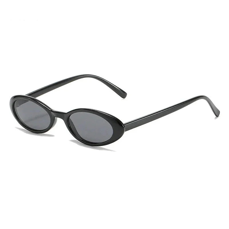 Petites lunettes de soleil ovales noir