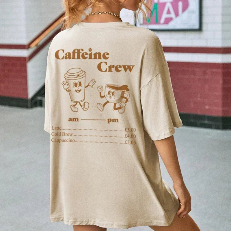 T-shirt caffeine crew
