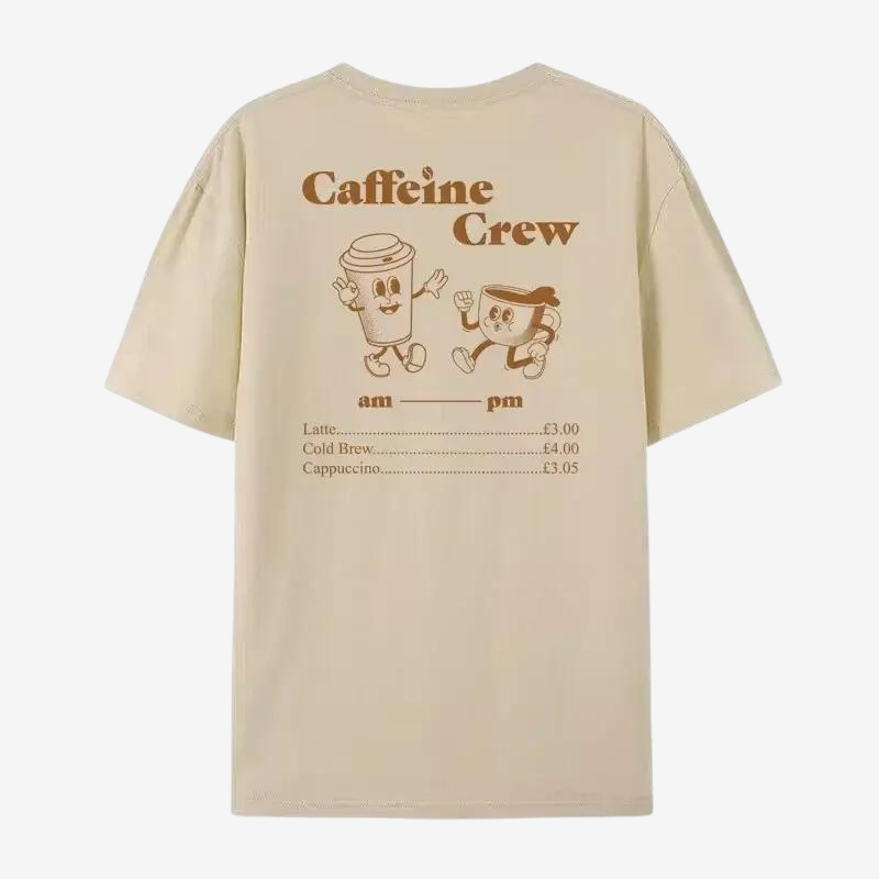 T-shirt caffeine crew beige / xs