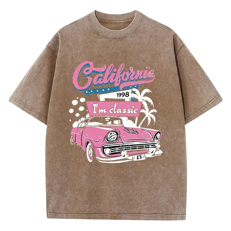 T-shirt california marron / xs