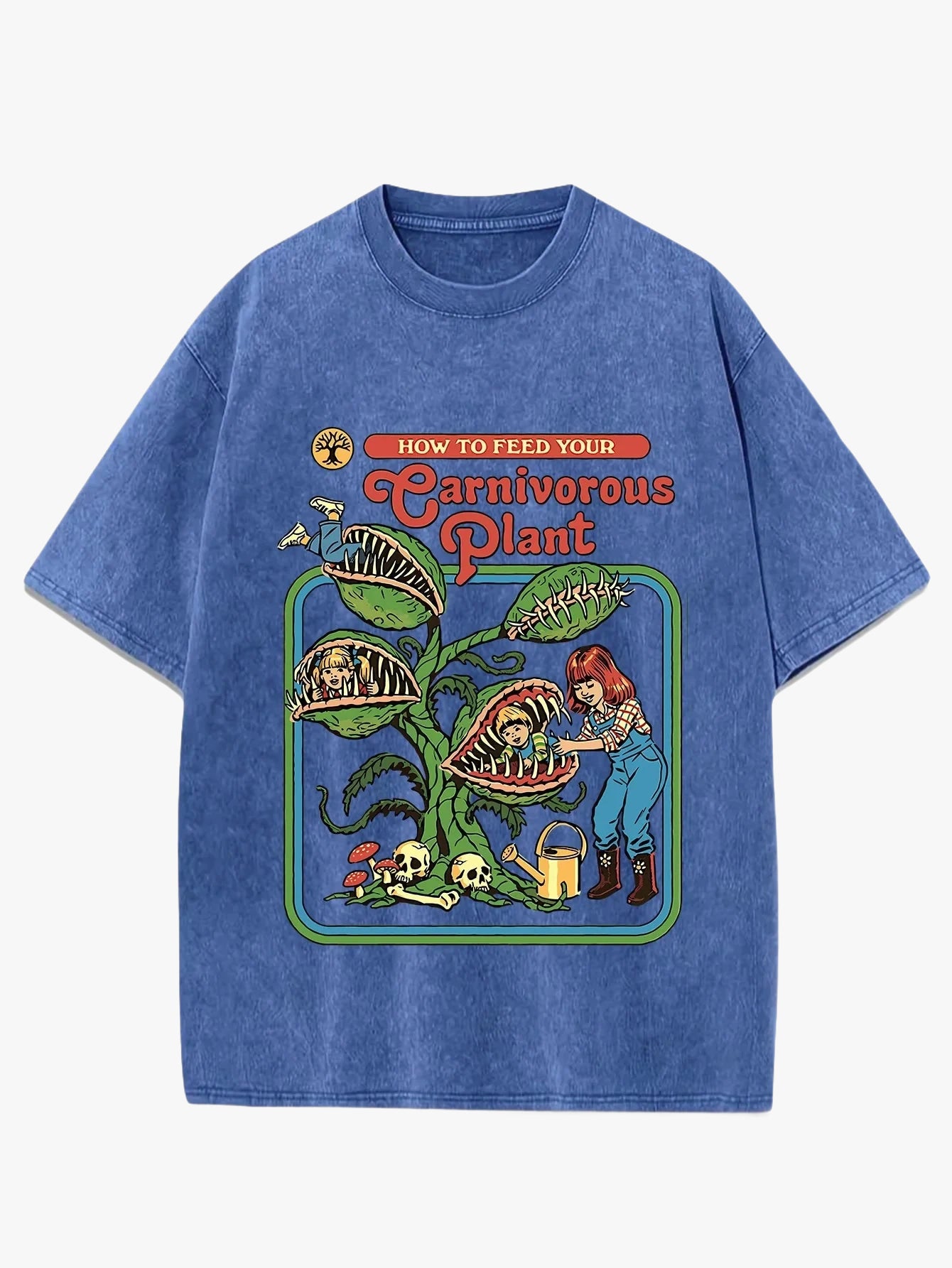 T-shirt carnivorous plant bleu / xs