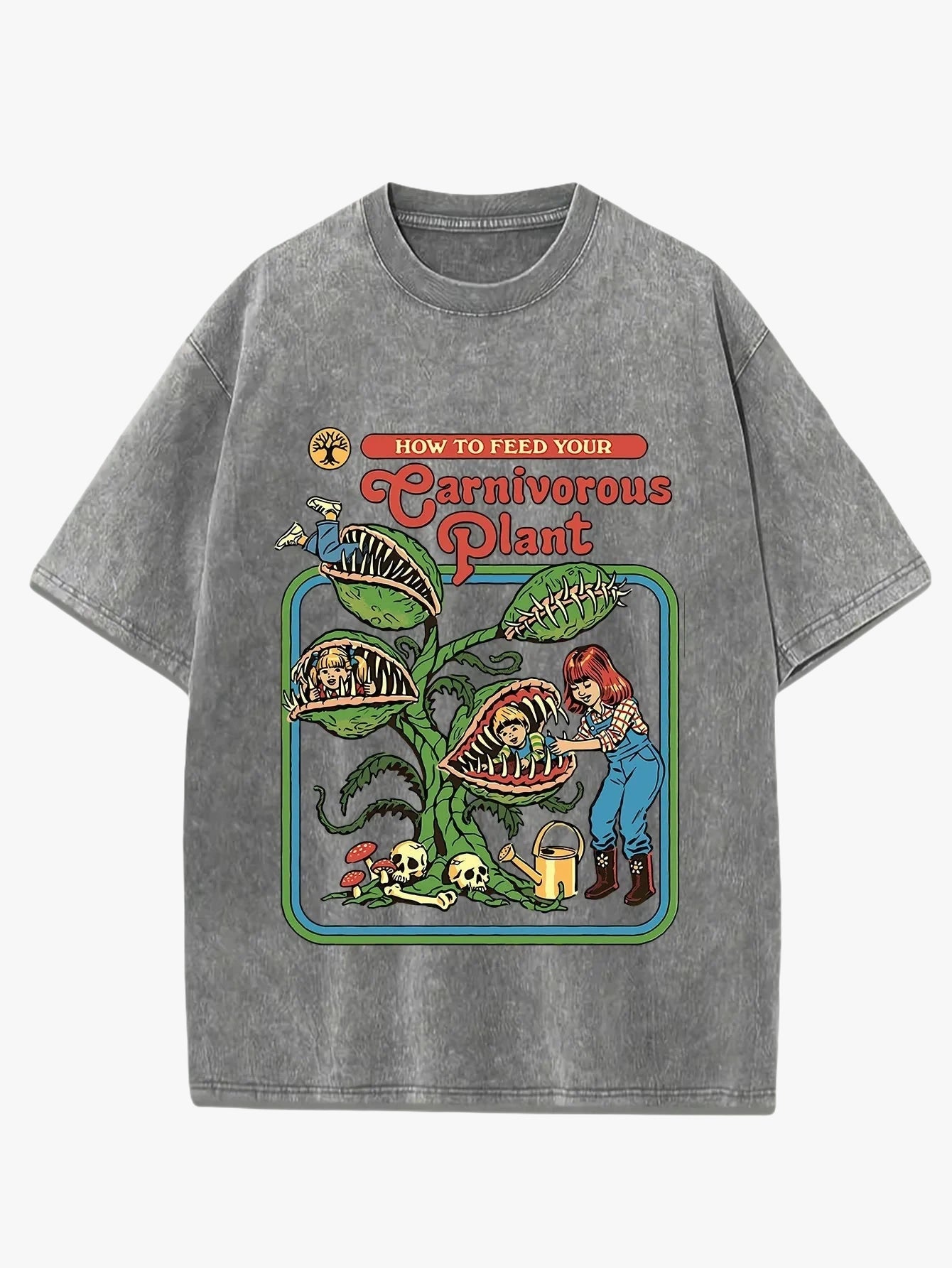 T-shirt carnivorous plant gris / xs