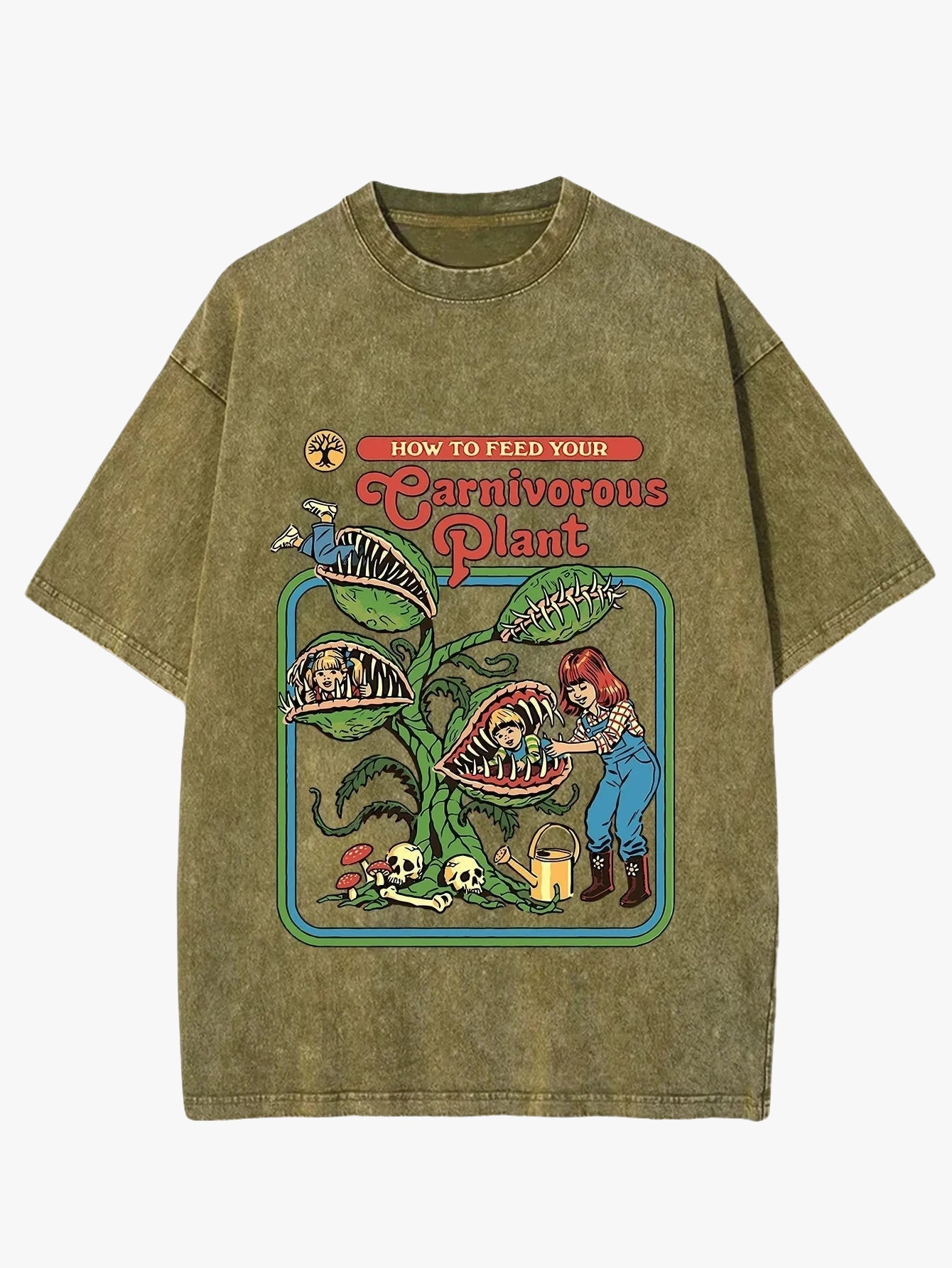 T-shirt carnivorous plant marron / xs