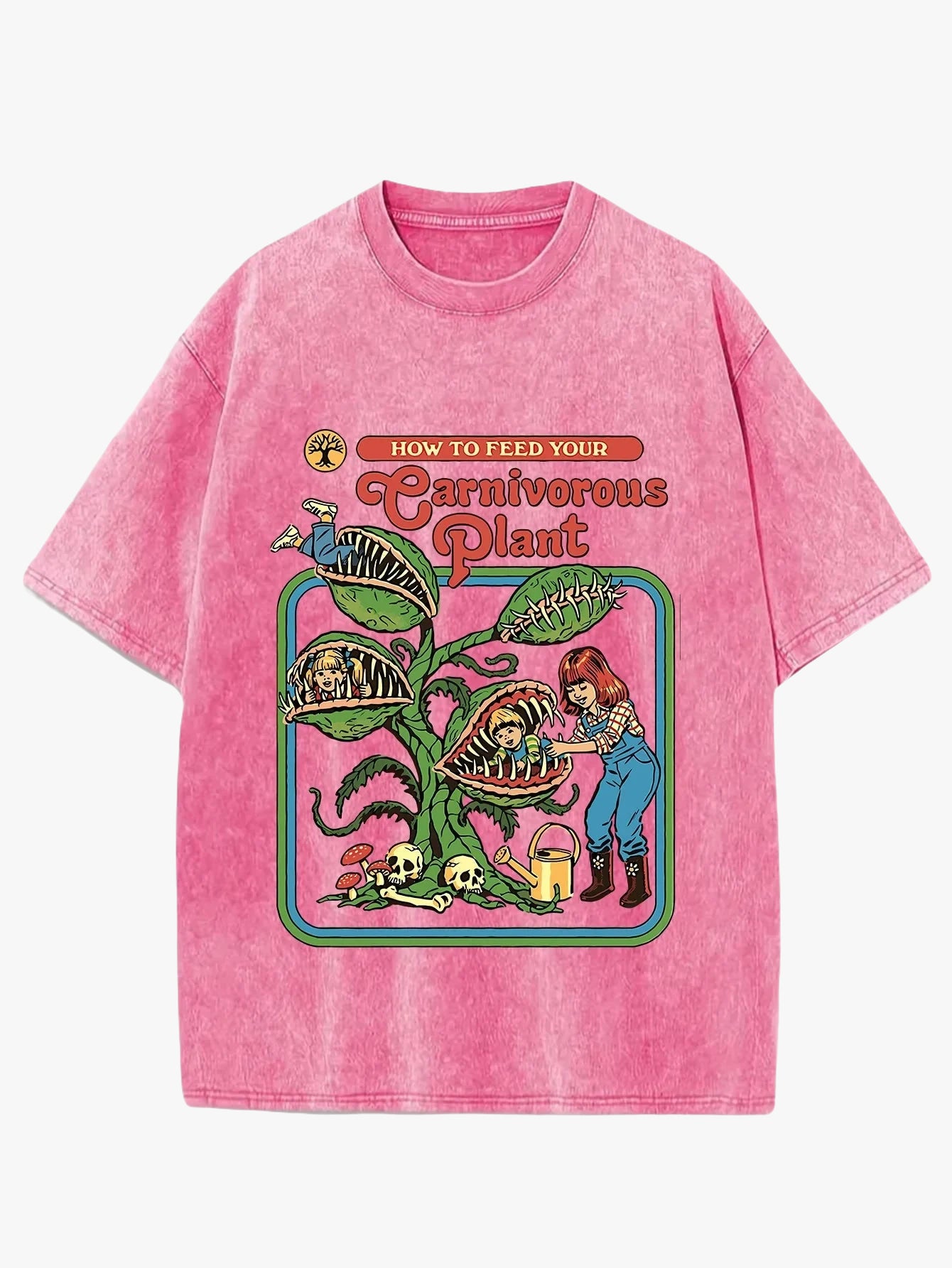 T-shirt carnivorous plant rose / xs