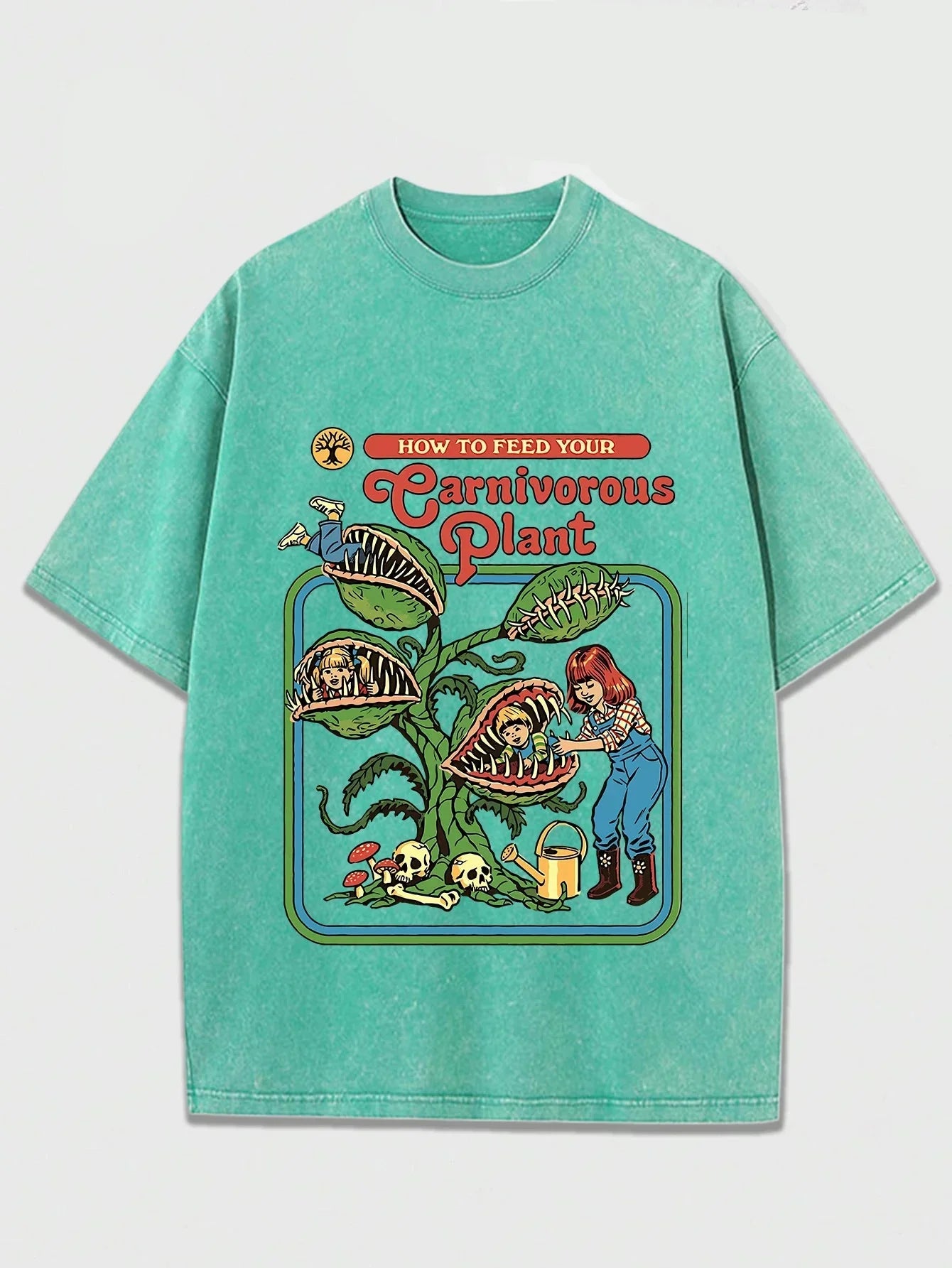 T-shirt carnivorous plant vert clair / xs