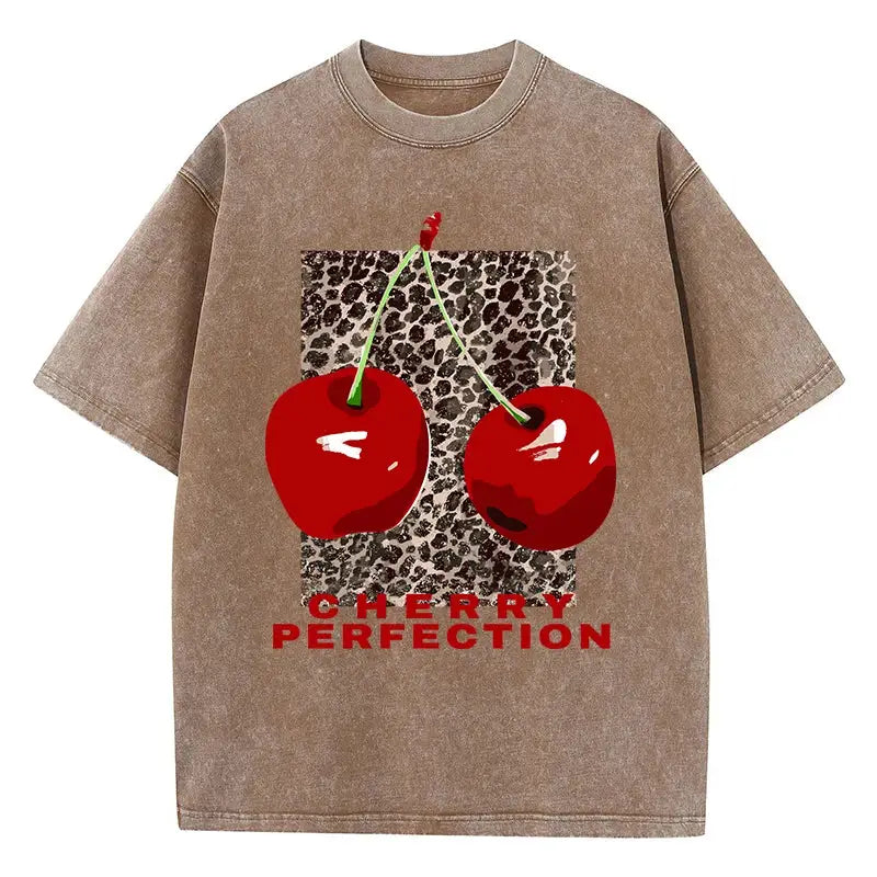 T-shirt cherry perfection marron / s