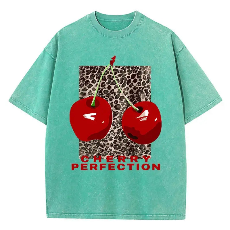 T-shirt cherry perfection vert clair / s
