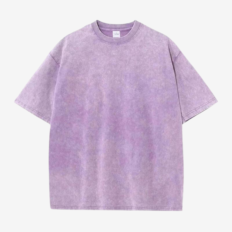 T-shirt délavé bob crew mauve / s