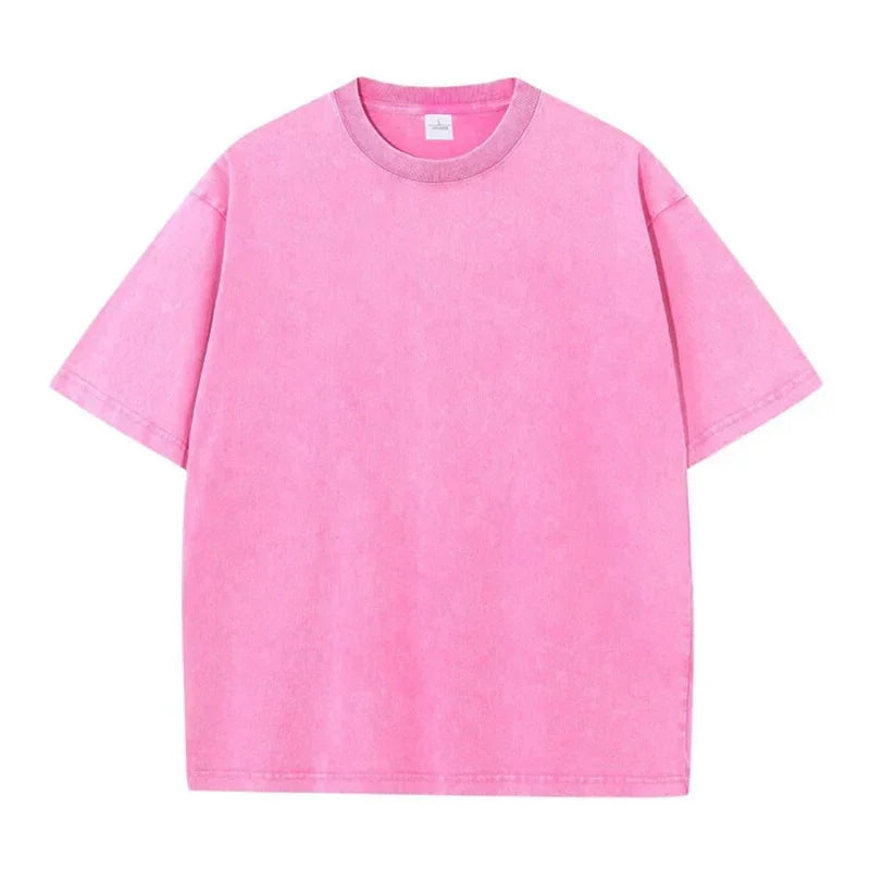 T-shirt délavé bob crew rose / s