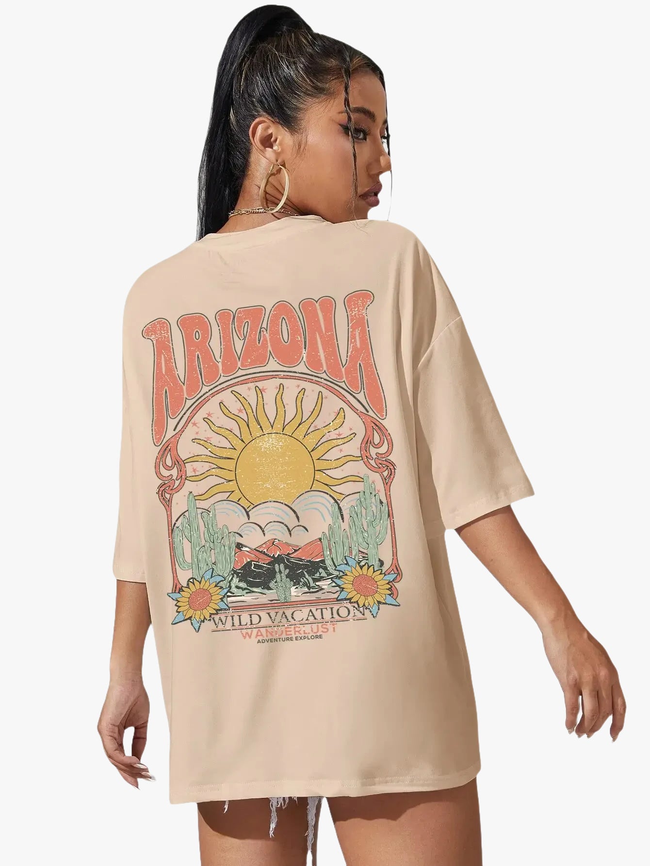 T-shirt femme arizona beige / s