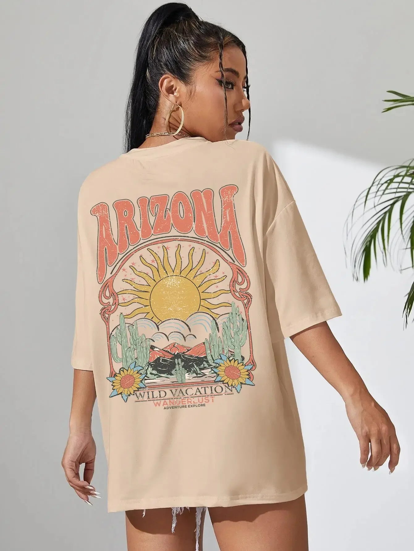 T-shirt femme arizona beige / s