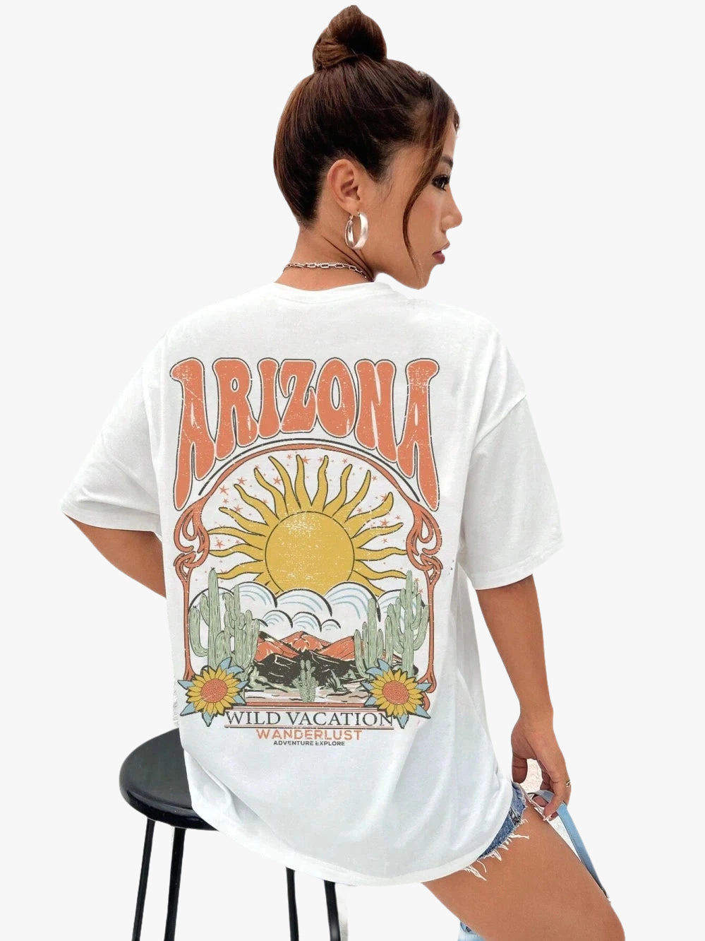 T-shirt femme arizona blanc / s