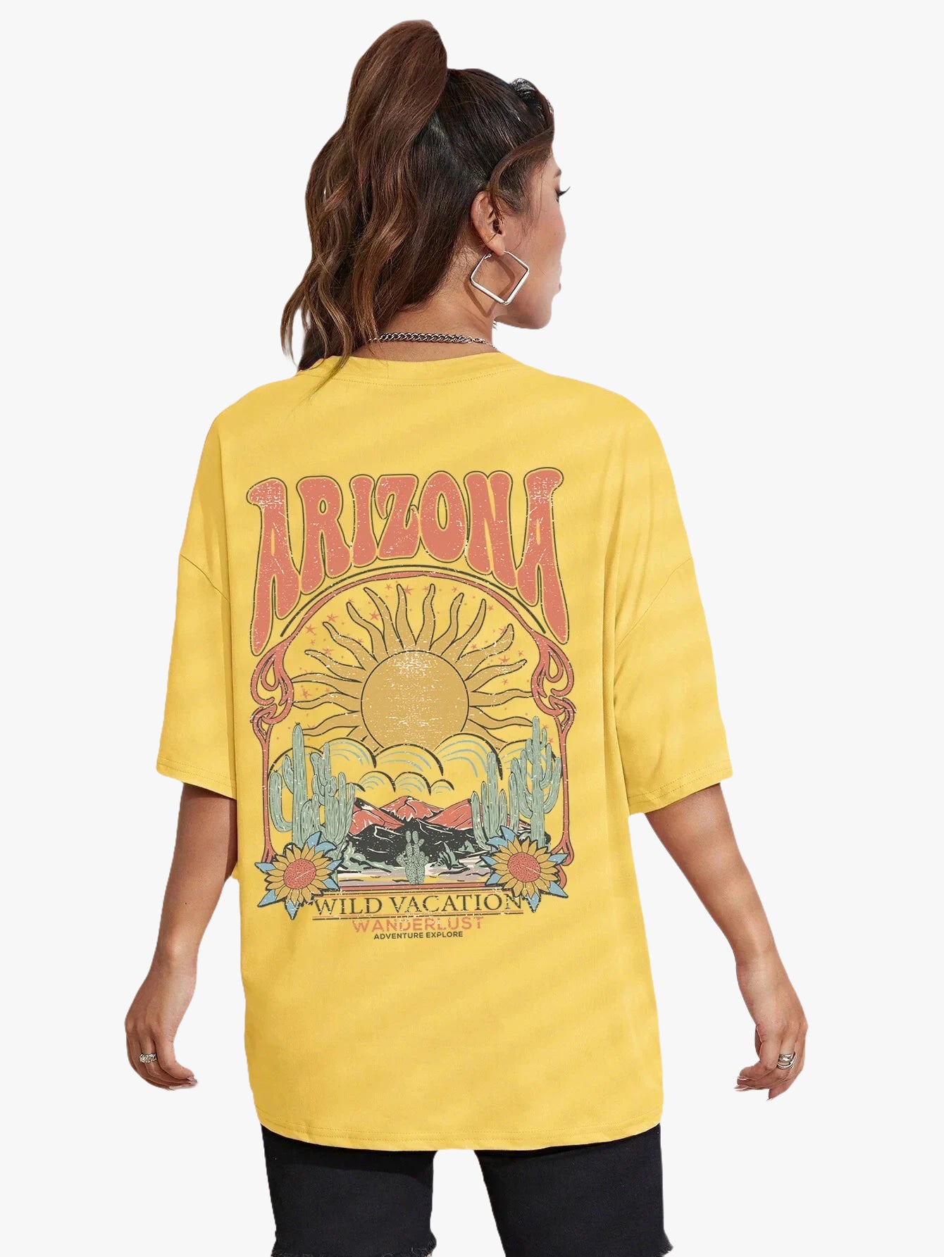 T-shirt femme arizona jaune / s