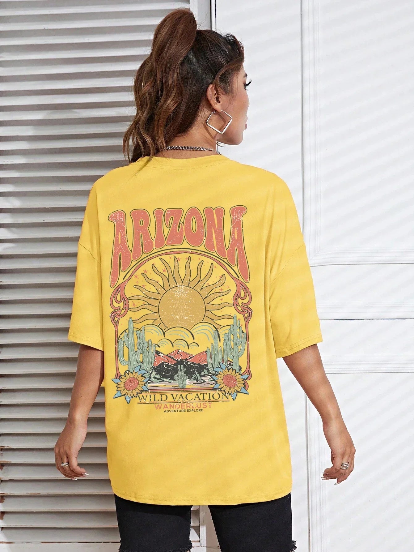 T-shirt femme arizona jaune / s
