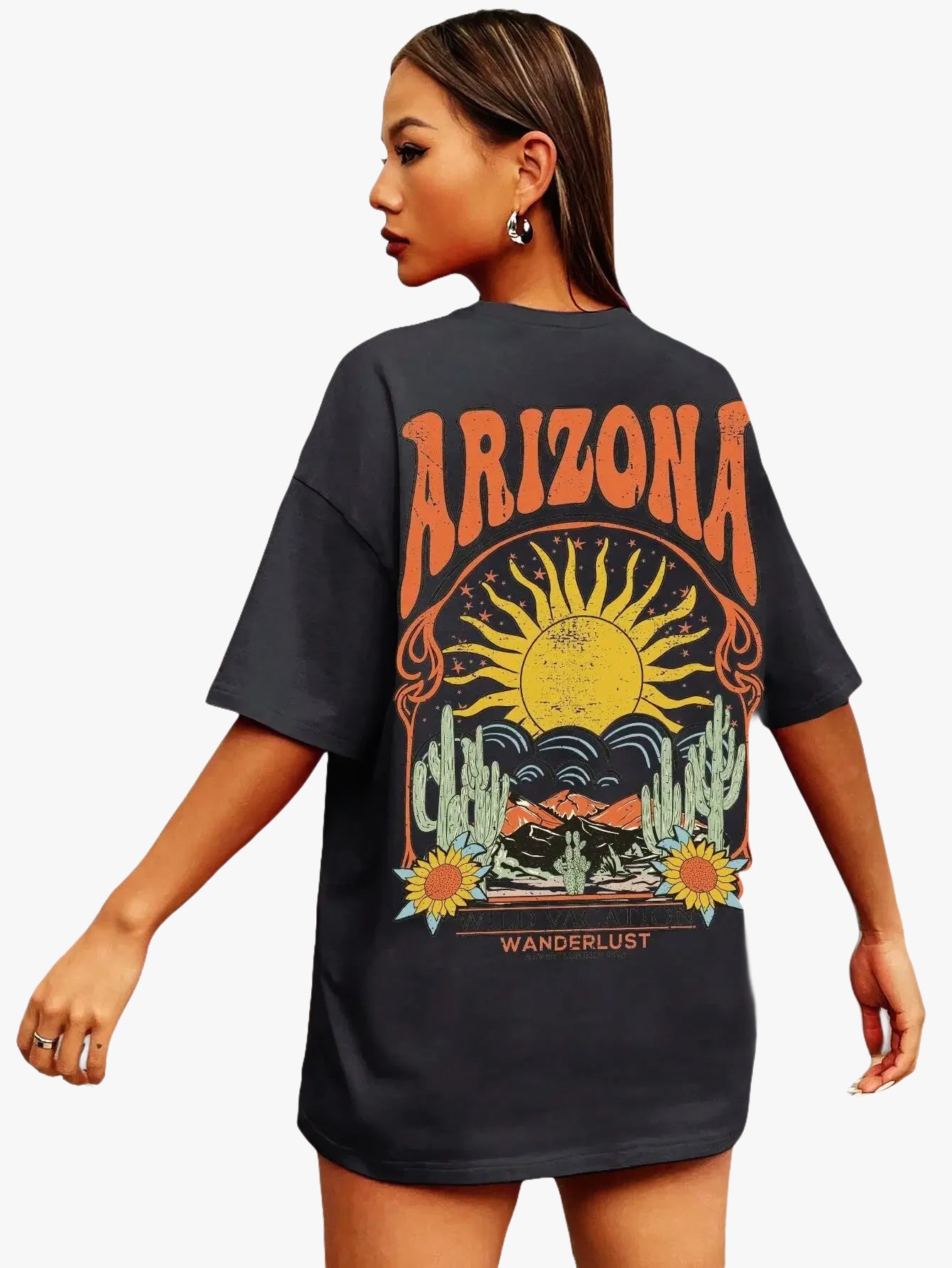 T-shirt femme arizona noir / s