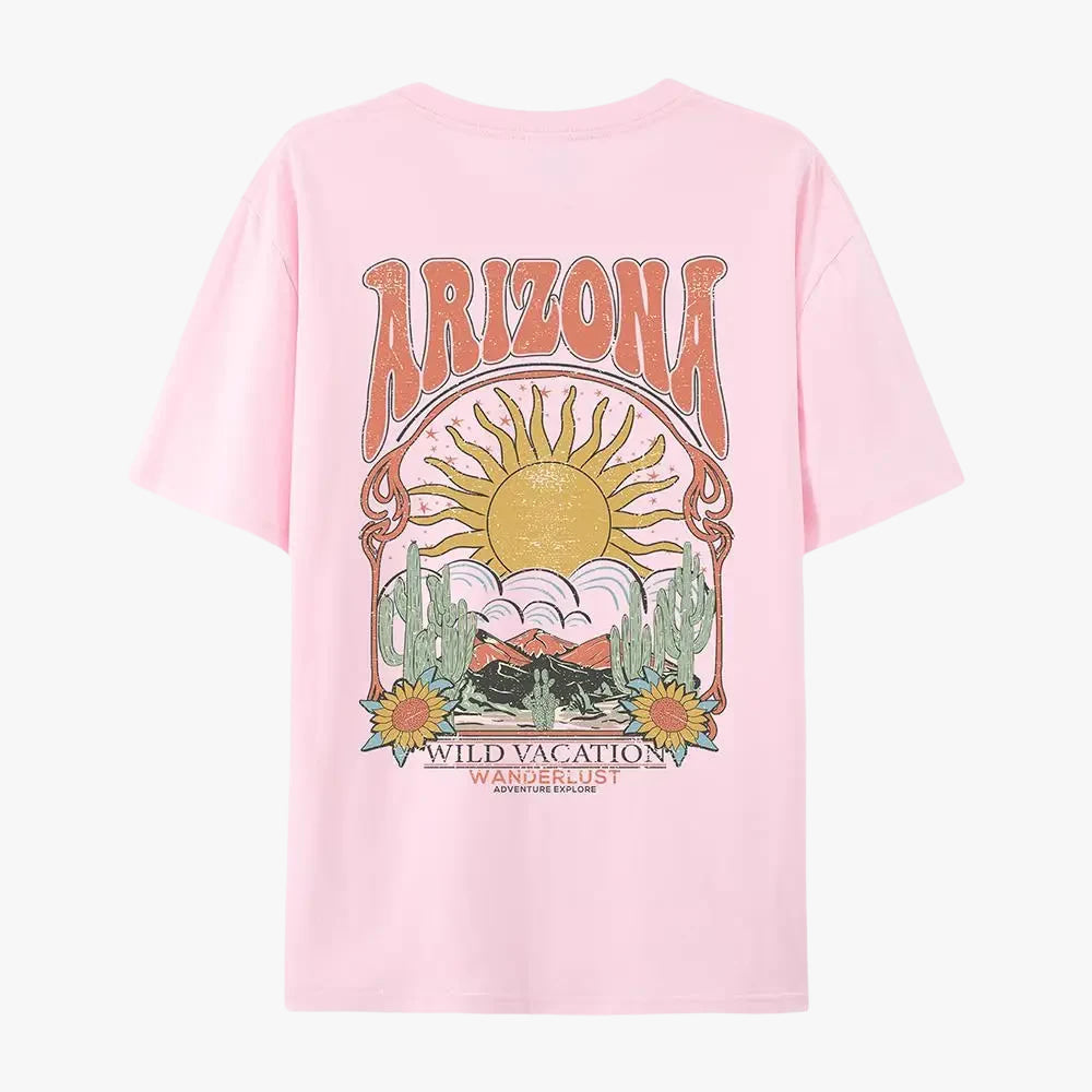 T-shirt femme arizona rose / s