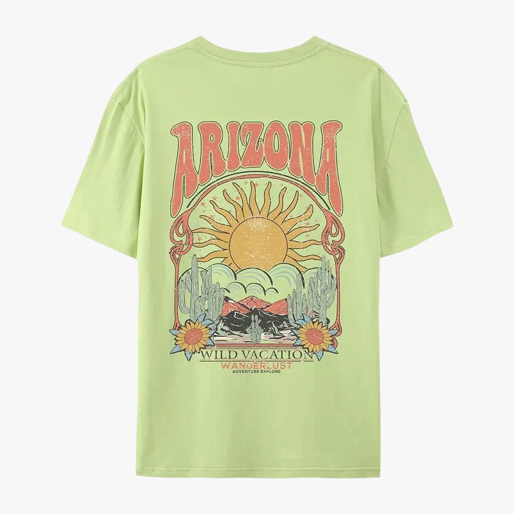 T-shirt femme arizona vert / s