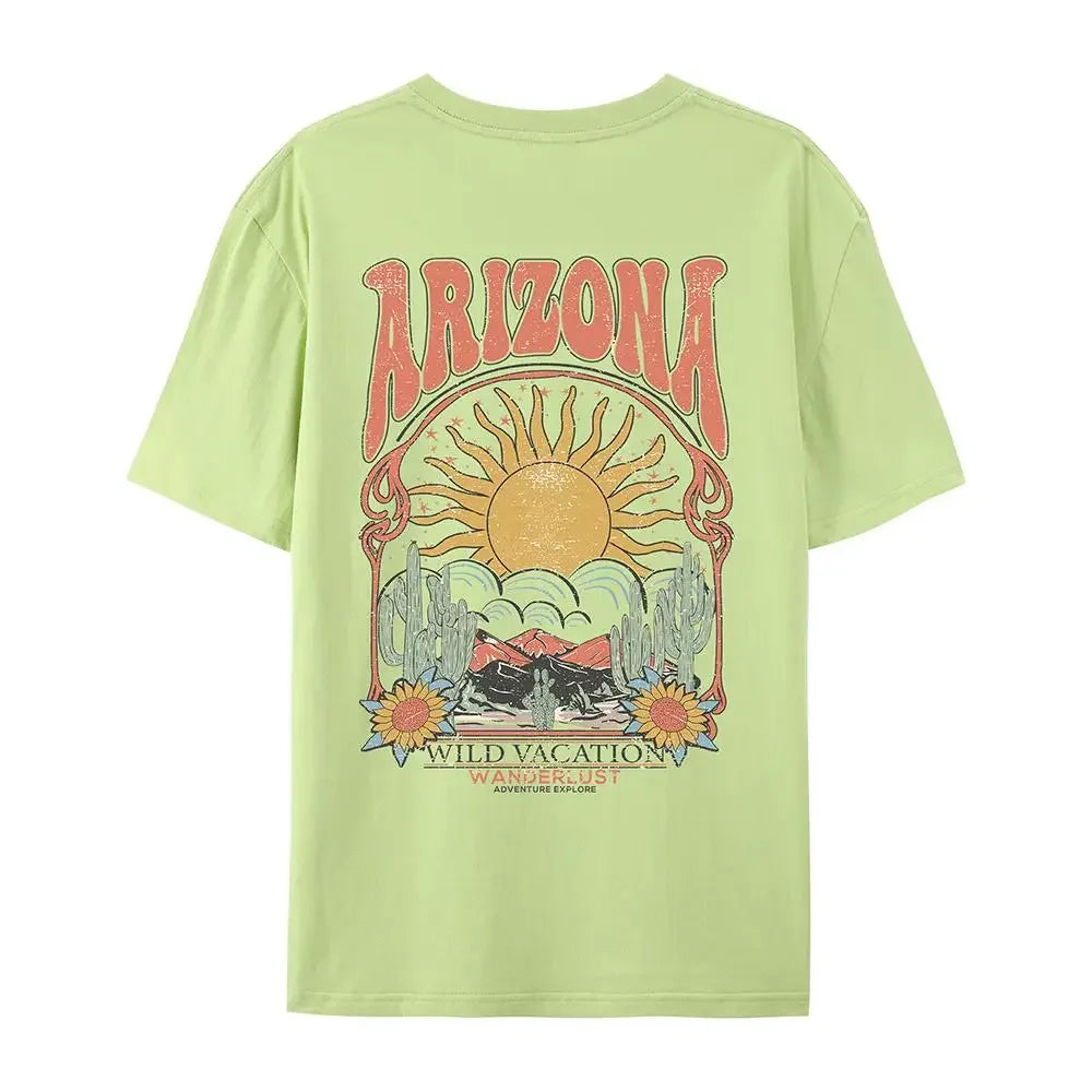 T-shirt femme arizona vert / s