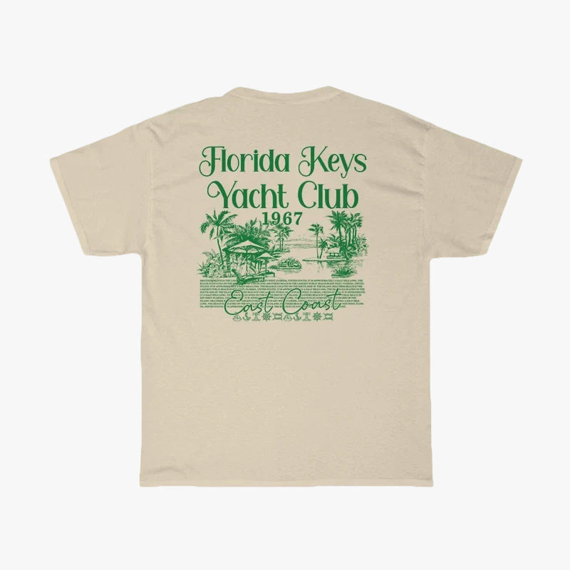 T-shirt florida yacht club beige / s