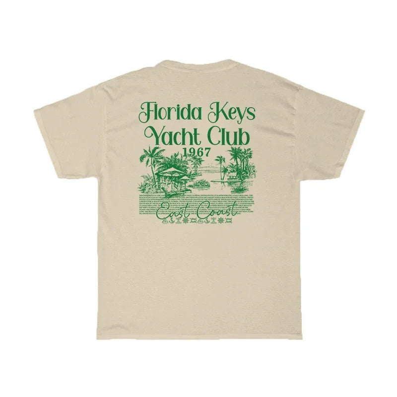 T-shirt florida yacht club beige / s