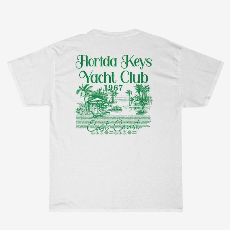 T-shirt florida yacht club blanc / s